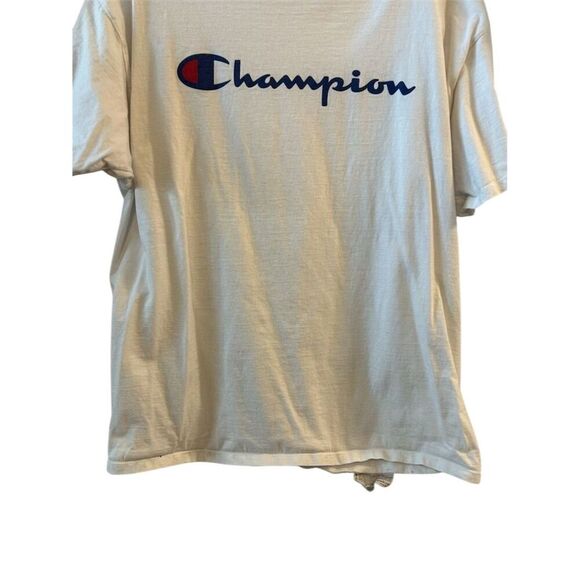 Champion Men's Graphic Print T-Shirt White Size L Short Sleeve - Picture 2 of 8